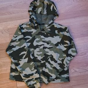 cropped camo hoodie from Forever 21